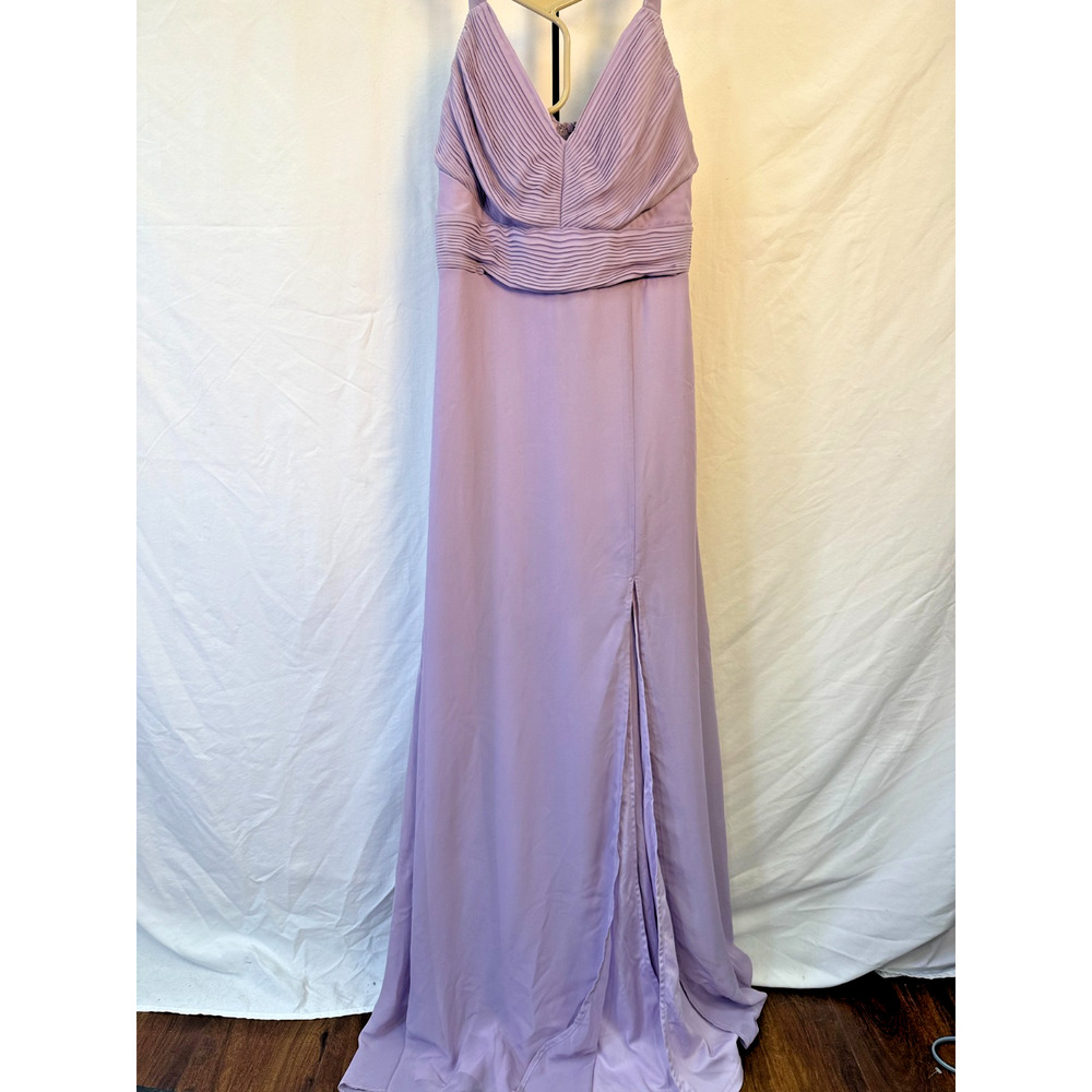 Prom Dress Long Formal Lilac Lavender Evening Gown Birdy Grey Bridesmaid Small - Picture 2 of 10